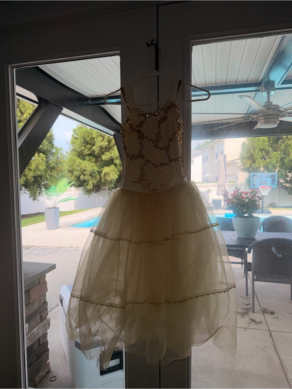 Girls' Yellow Sequin Tutu